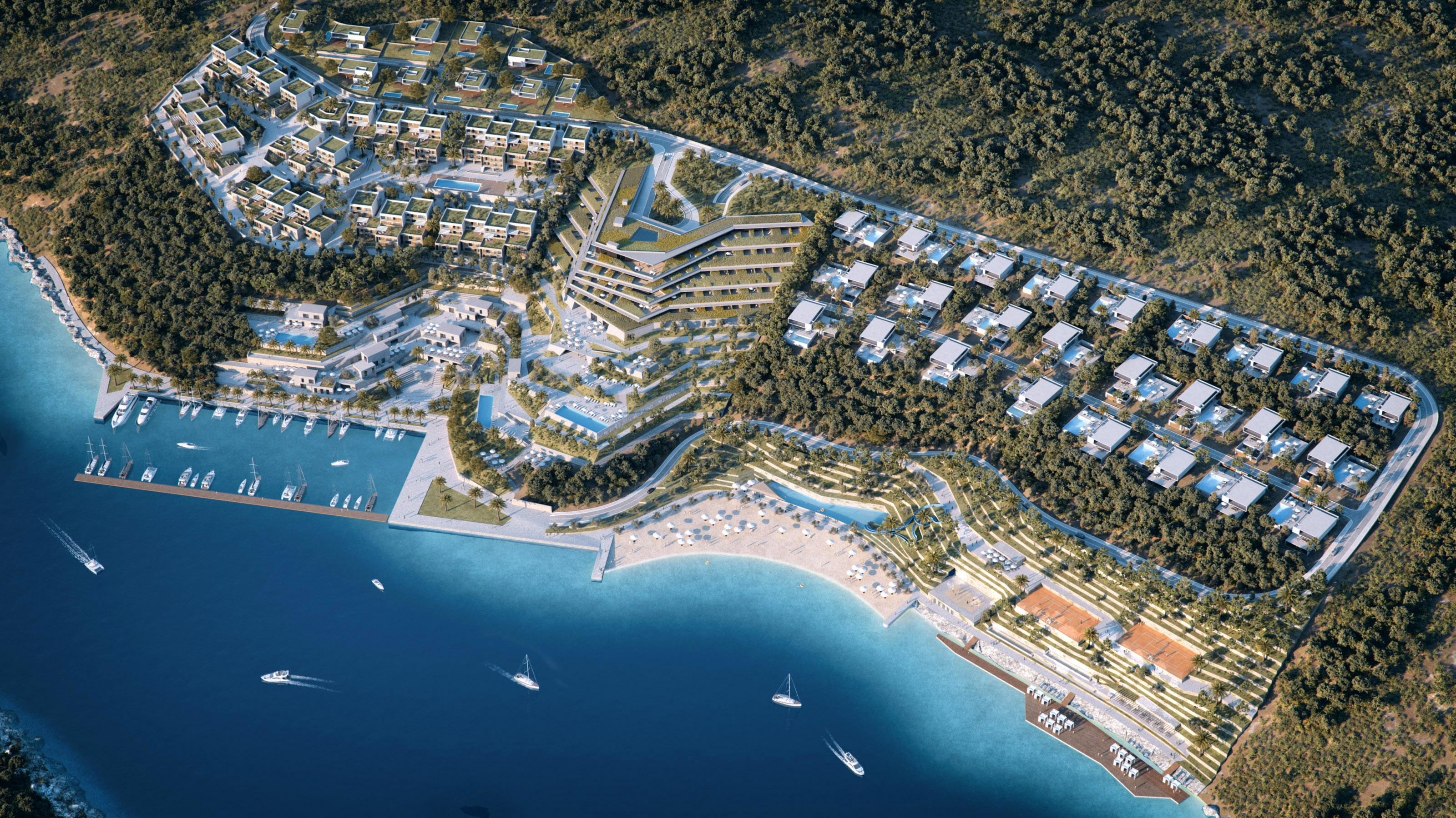 Adriatic Hills aerial view